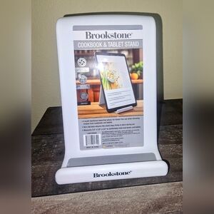 NWT Brookstone Cookbook Cell & Tablet Stand - White